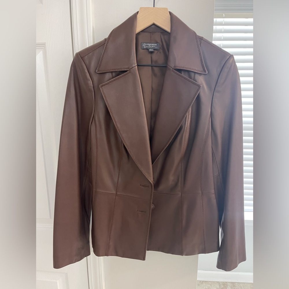 Classiques Entier - leather blazer - sz 6